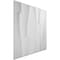 Ekena Millwork Brick Wave EnduraWall Decorative 3D Wall Panel, White, 19 5/8"W x 19 5/8"H WP20X20BVWH - alternate 5